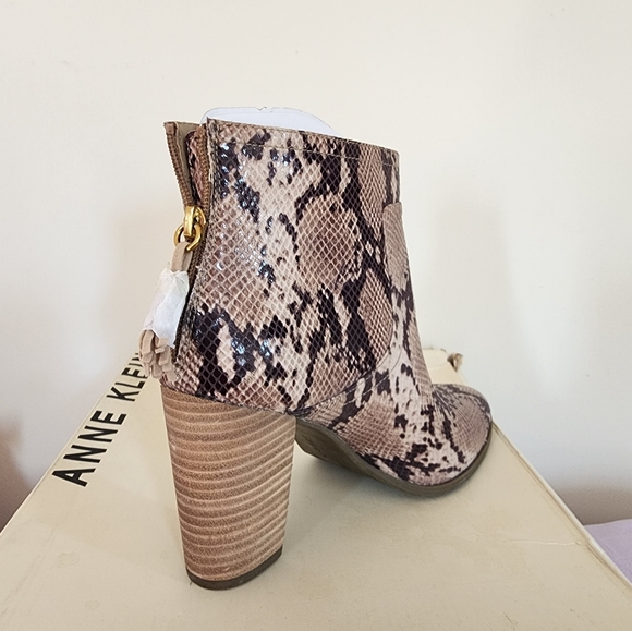 Anne Klein Snakeskin Print Bootie - Picture 6 of 9